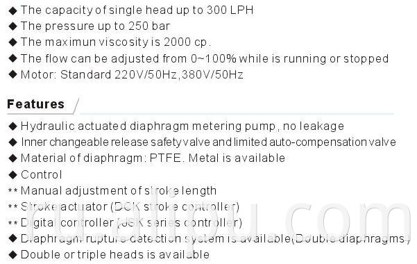 Ailipu Hydraulic metering pump